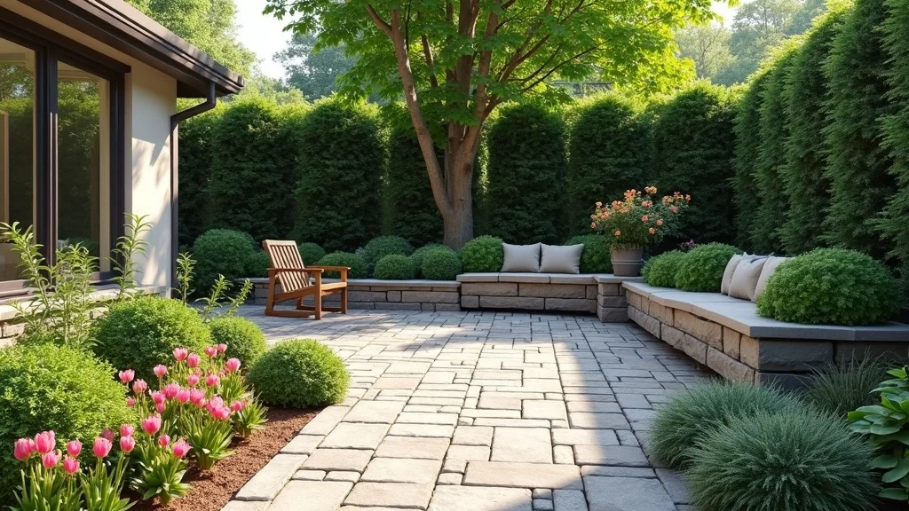 stone paver walkway integrating landscape design hardscape features